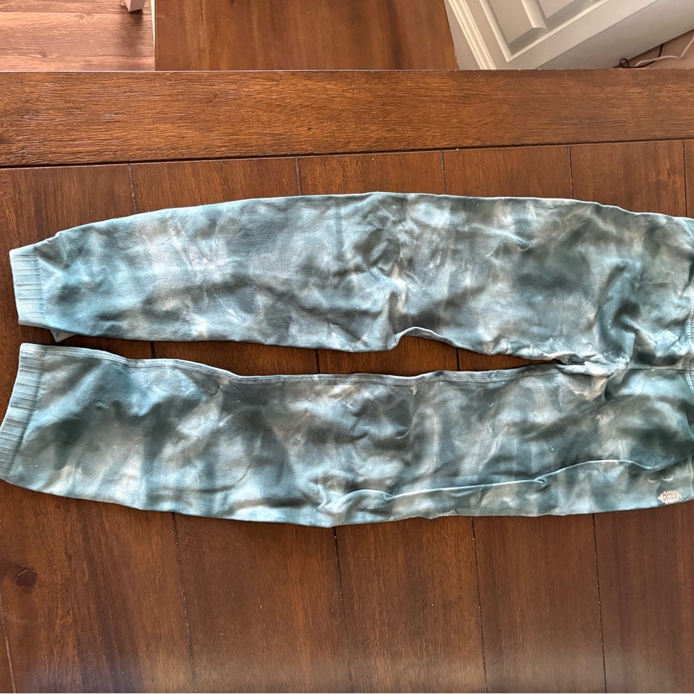 FP Movement by Free People Tie-Dye Leggings - Blue and Gray